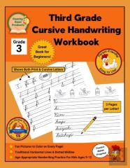 3rd Grade Cursive Handwriting Workbook