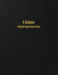 4-Column Undated Appointment Book