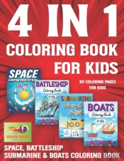 4 In 1 Coloring Book For Kids