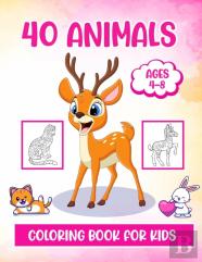 40 Animals Coloring Book For Kids Ages 4-8