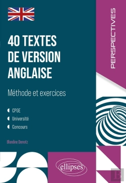 Bertrand.pt - 40 Textes De Version Anglaise : Méthode Et Exercices