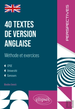 Bertrand.pt - 40 Textes De Version Anglaise : Méthode Et Exercices
