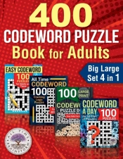 400 Codeword Puzzle Book For Adults