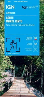 4250ot : Corte, Monte Cinto ; Parc Naturel Régional De Corse (6e Édition)
