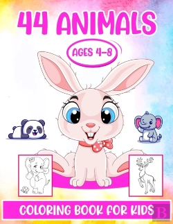 Bertrand.pt - 44 Animals Coloring Book For Kids Ages 4-8