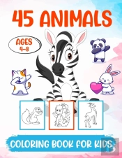 45 Animals Coloring Book For Kids