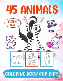 Bertrand.pt - 45 Animals Coloring Book For Kids