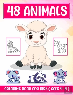 Bertrand.pt - 48 Animals Coloring Book For Kids