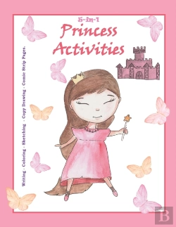 Bertrand.pt - 5-In-1 Princess Activities - Writing - Coloring - Sketching - Copy Drawing - Comic Strip Pages.