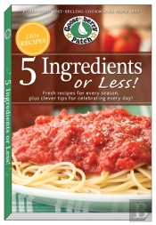 5 Ingredients Or Less Cookbook
