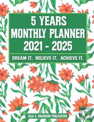 5 Year Monthly Planner 2021-2025