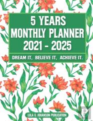 5 Year Monthly Planner 2021-2025