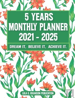 Bertrand.pt - 5 Year Monthly Planner 2021-2025