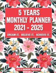 5 Year Monthly Planner 2021-2025