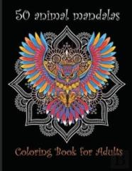 50 Animal Mandalas, Coloring Book For Adults