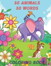 50 Animals 50 Words Coloring Book