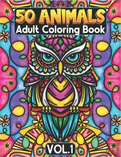 Bertrand.pt - 50 Animals Adult Coloring Book Volume 1
