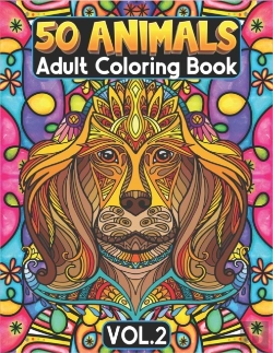Bertrand.pt - 50 Animals Adult Coloring Book Volume 2