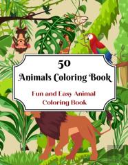 50 Animals Coloring Book