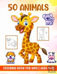 50 Animals Coloring Book For Kids