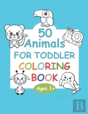 50 Animals For Toddler Coloring Book