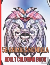 50 Animals Mandala Adult Coloring Book