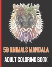 50 Animals Mandala Adult Coloring Book