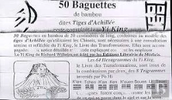 Bertrand.pt - 50 Baguettes Pour Tirage Du Yi King