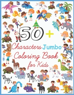 Bertrand.pt - 50+ Characters Jumbo Coloring Book For Kids