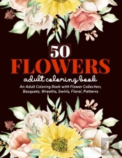50 Flowers Coloring Book