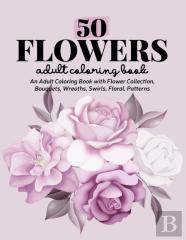 50 Flowers Coloring Book