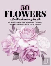 50 Flowers Coloring Book