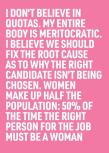 50% Of The Time The Right Person For The Job Must Be A Woman