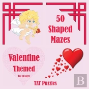 50 Shaped Mazes Valentine Themed