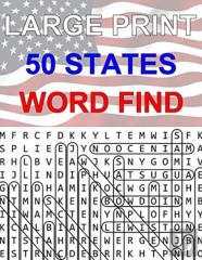 50 States Large Print Word Find