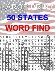 50 States Large Print Word Find