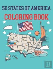 50 States Of America Coloring Book
