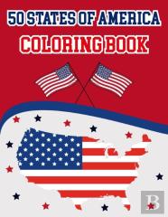 50 States Of America Coloring Book