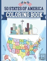 50 States Usa Coloring Book
