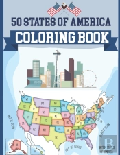 50 States Usa Coloring Book
