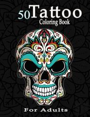 50 Tattoo Coloring Book For Adults