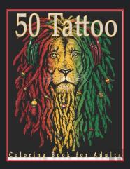 50 Tattoo Coloring Book For Adults
