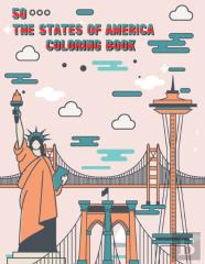 50 The States Of America Coloring Book