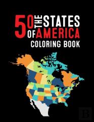 50 The States Of America Coloring Book