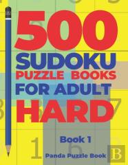 500 Sudoku Puzzle Books For Adults Hard - Book 1