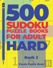 500 Sudoku Puzzle Books For Adults Hard - Book 2