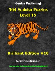504 Sudoku Puzzles Difficulty Level 18 Brilliant #10