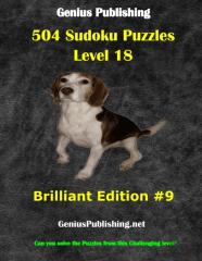 504 Sudoku Puzzles Difficulty Level 18 Brilliant #9