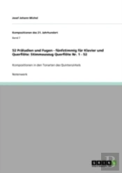 52 Praã‚Â¤Ludien Und Fugen - Fanfstimmig Far Klavier Und Querflaã‚Â¶Te