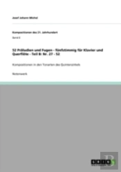 52 Praã‚Â¤Ludien Und Fugen - Fanfstimmig Far Klavier Und Querflaã‚Â¶Te - Teil B